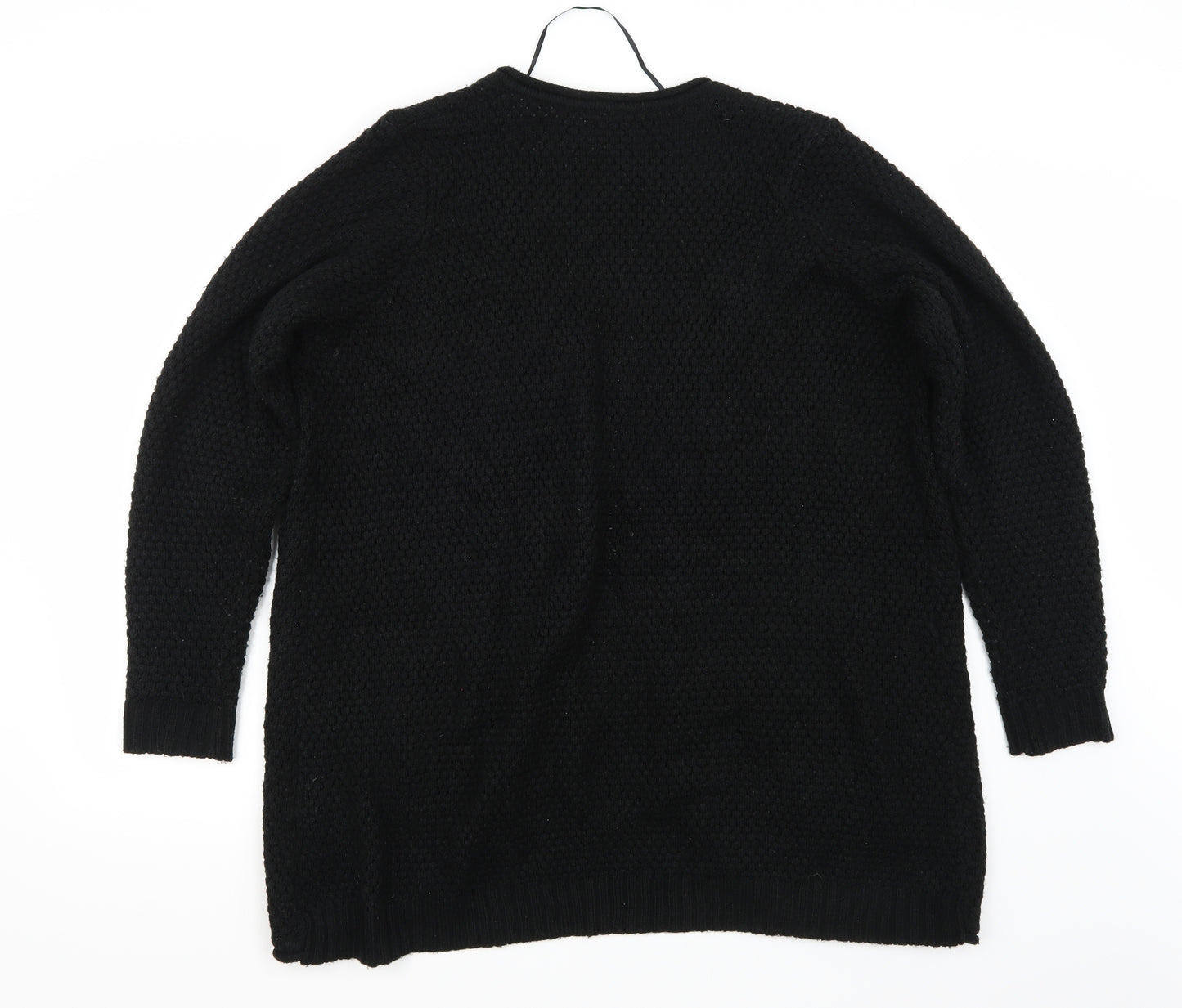 Zizzi Womens Black   Cardigan Jumper Size M