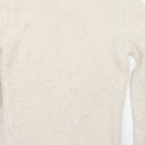 Newlook Womens White   Pullover Jumper Size 8