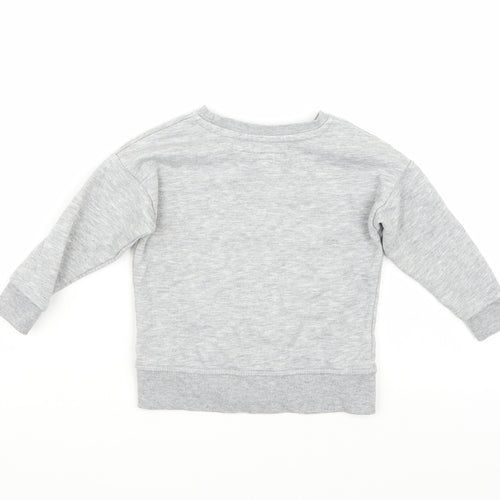 Primark Girls Grey   Pullover Jumper Size 2 Years
