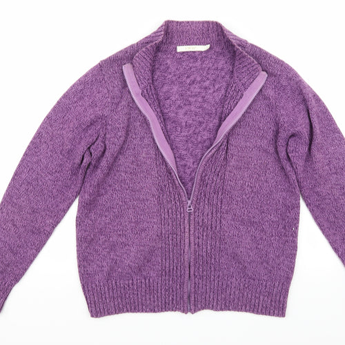 EWM Womens Purple   Jacket Coat Size L