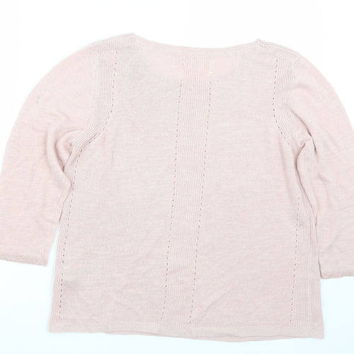 Marks and Spencer Womens Pink   Pullover Jumper Size 16