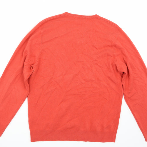 Marks and Spencer Womens Orange   Pullover Jumper Size L