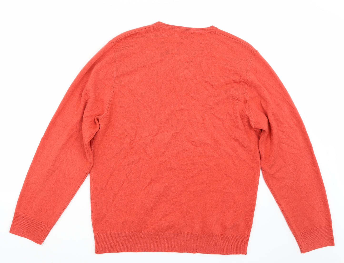 Marks and Spencer Womens Orange   Pullover Jumper Size L