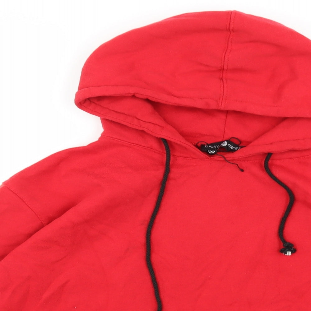 Daisy Street Womens Red   Pullover Hoodie Size 12
