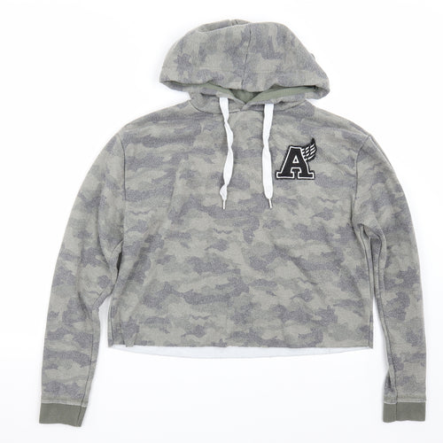 Primark Womens Green Camouflage  Pullover Hoodie Size XS