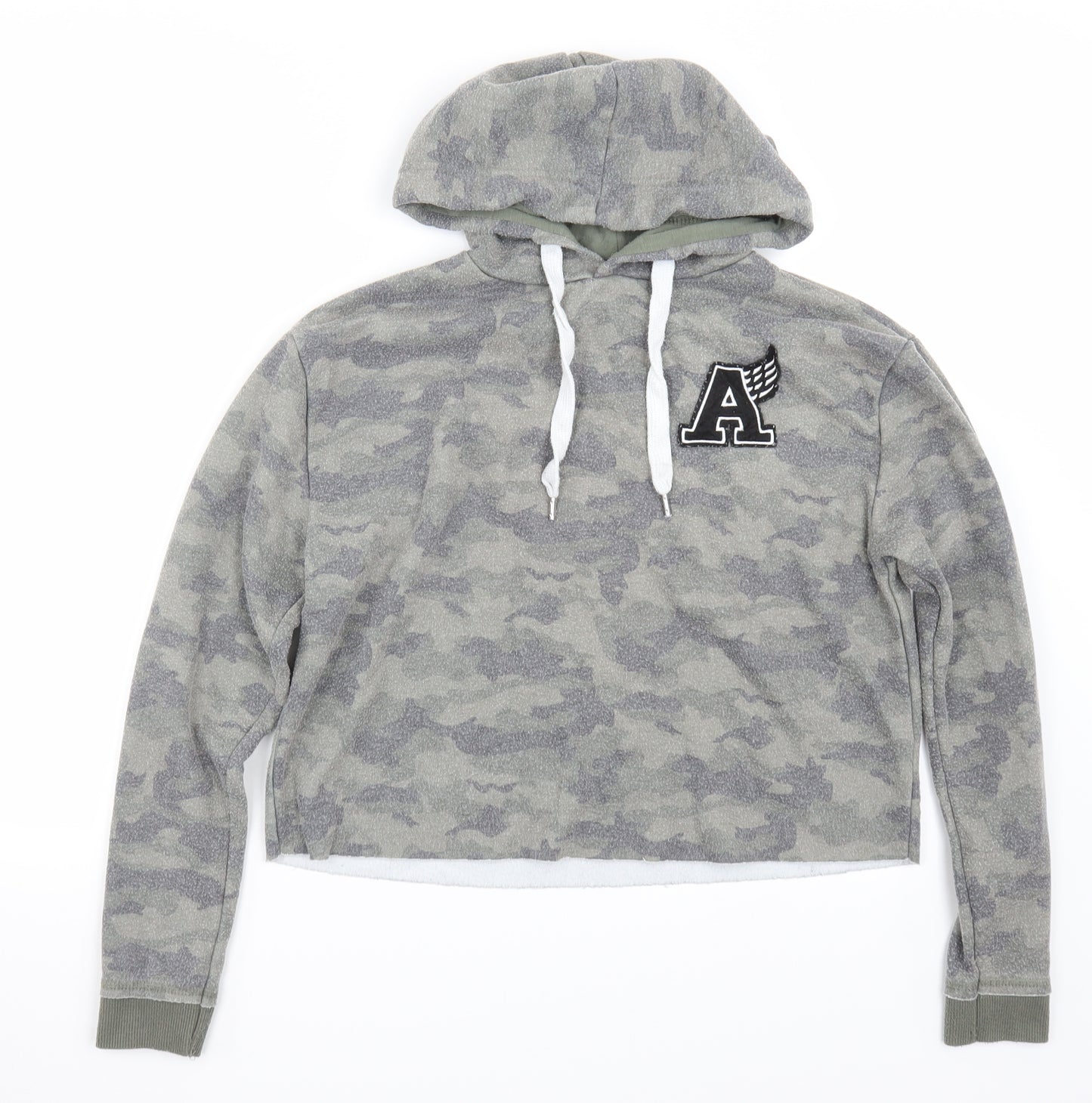 Primark Womens Green Camouflage  Pullover Hoodie Size XS