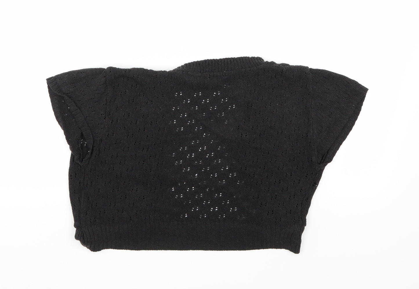Agenda Womens Black   Cardigan Jumper Size S