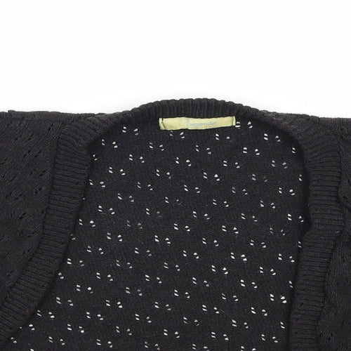 Agenda Womens Black   Cardigan Jumper Size S