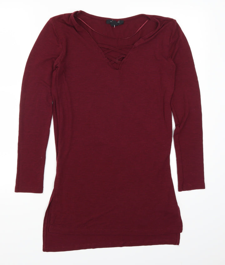 Atmosphere Womens Red Basic T-Shirt Size 6
