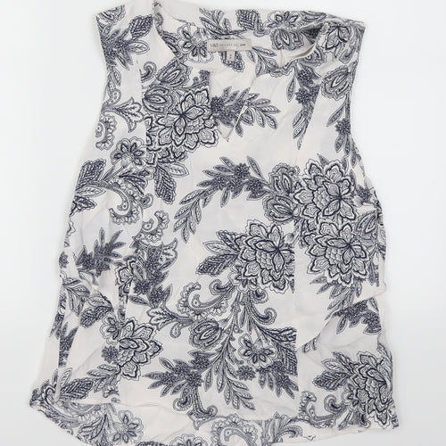 Marks and Spencer Womens Blue Floral  Basic Tank Size 6