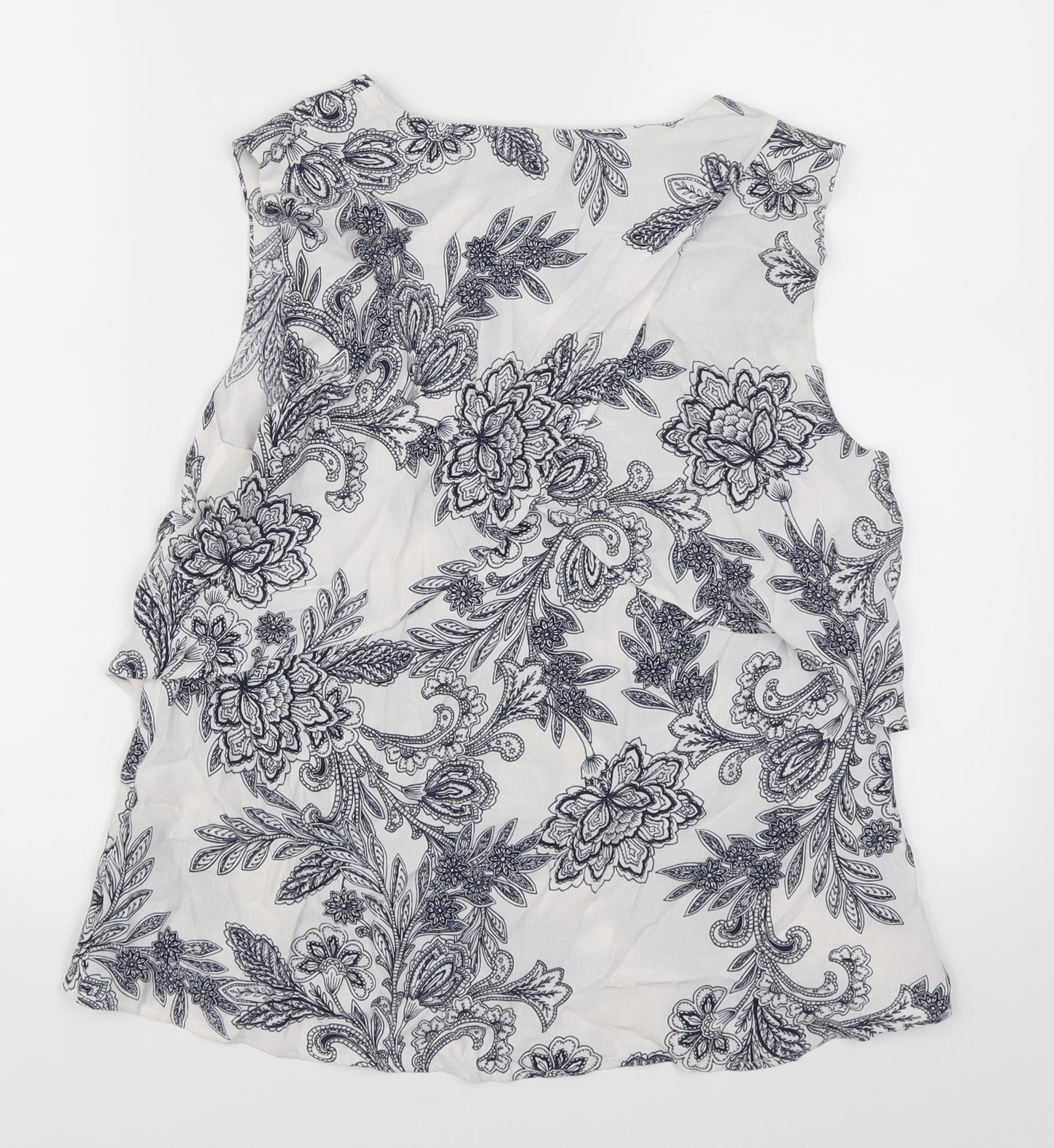 Marks and Spencer Womens Blue Floral  Basic Tank Size 6