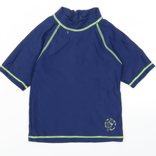 Matalan Boys Blue   Basic T-Shirt Size 2-3 Years  - Shark Attack