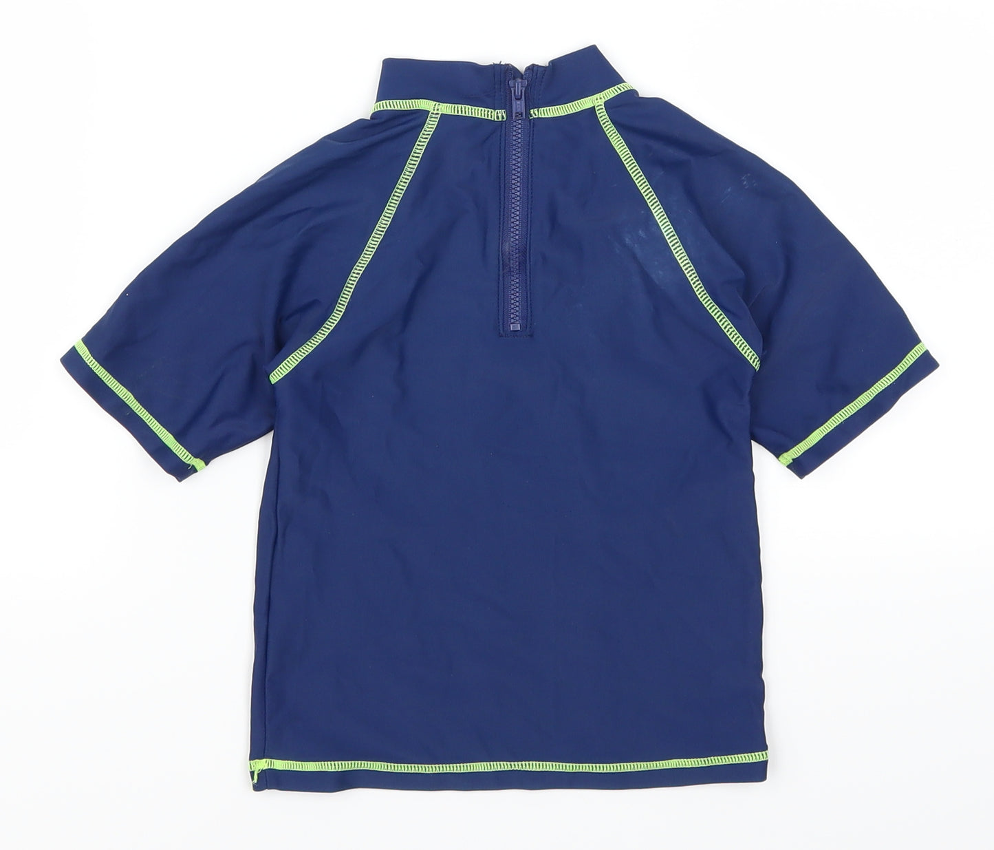 Matalan Boys Blue   Basic T-Shirt Size 2-3 Years  - Shark Attack