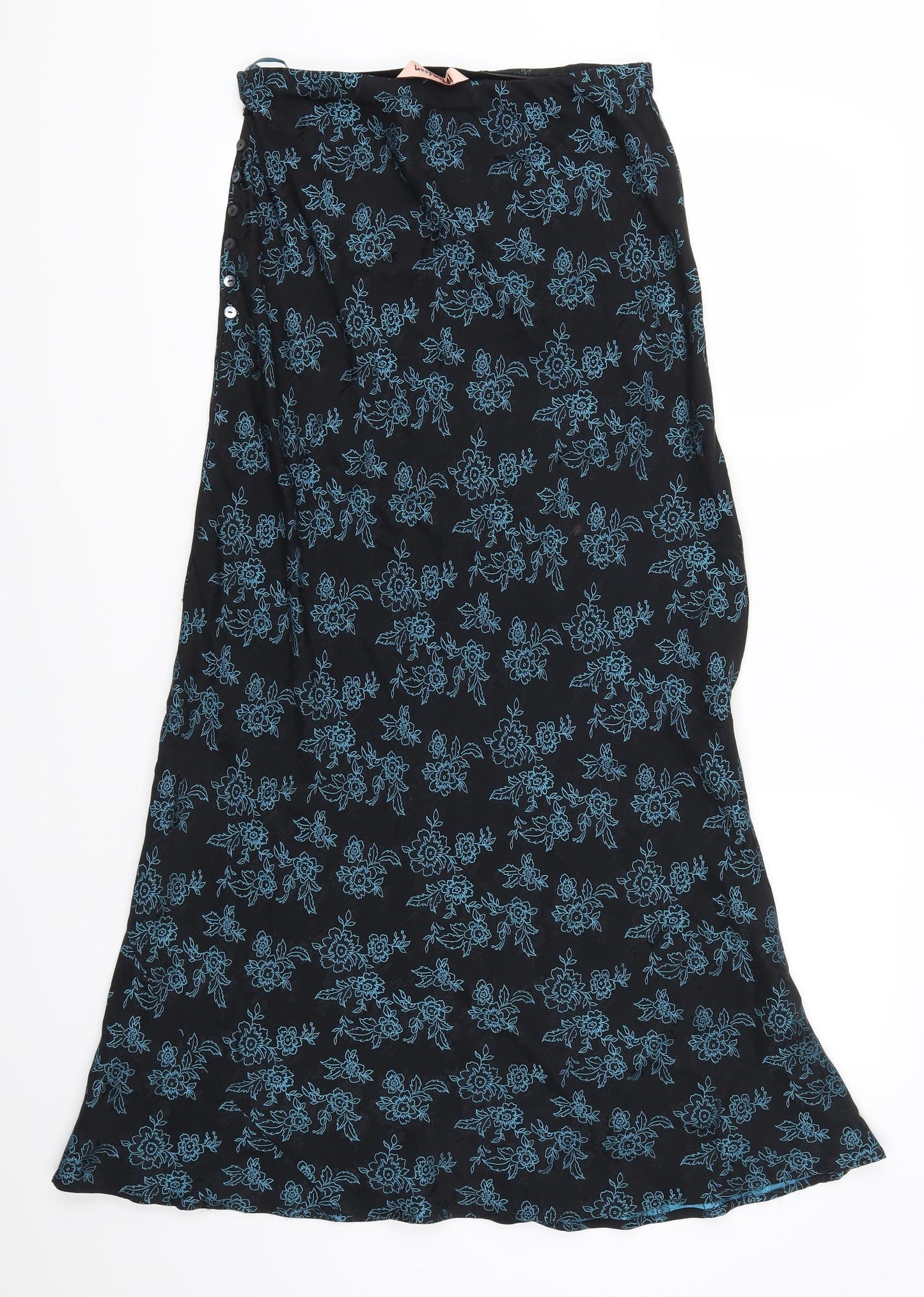 Monsoon Womens Blue Floral  Maxi Skirt Size 10