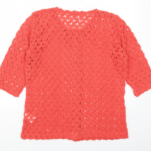Damart Womens Pink   Cardigan Jumper Size 14