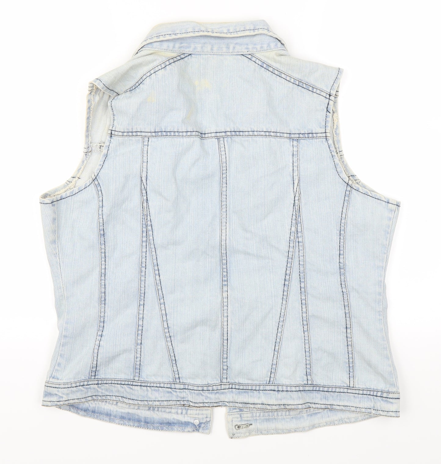 Dorothy Perkins Womens Blue  Denim Gilet Jacket Size 16