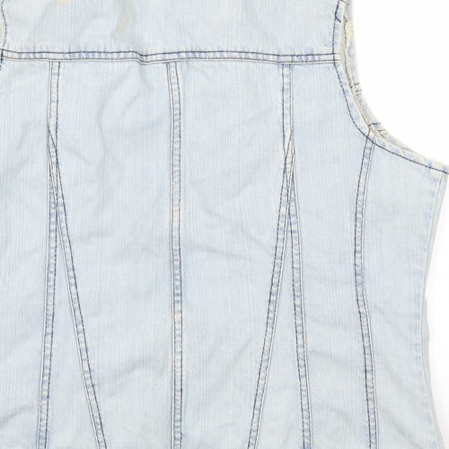 Dorothy Perkins Womens Blue  Denim Gilet Jacket Size 16