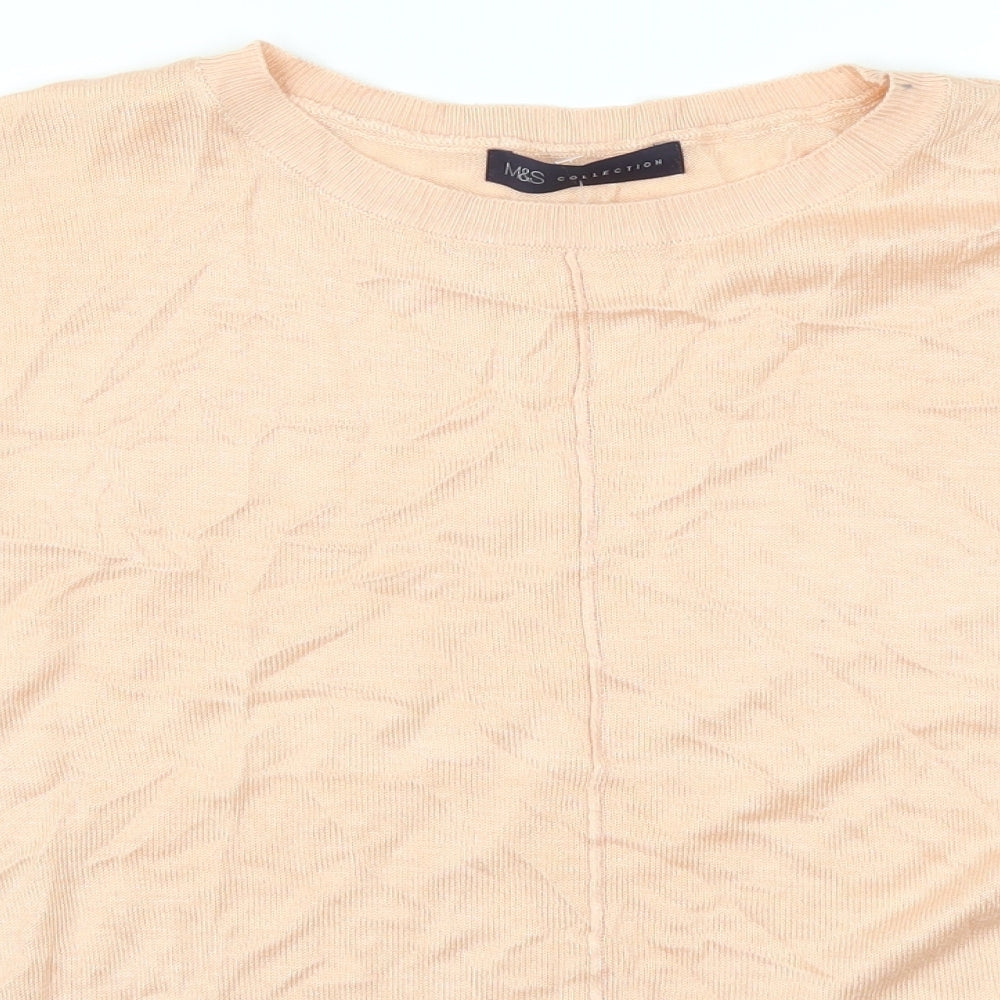 Marks and Spencer Womens Pink   Basic T-Shirt Size M
