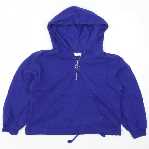 Papaya Womens Blue   Pullover Hoodie Size M