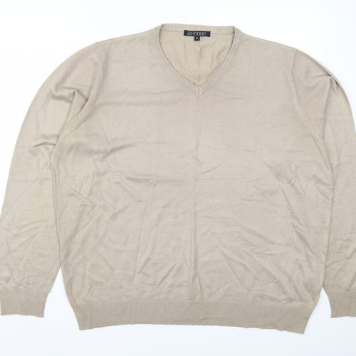 Avenue Mens Beige   Pullover Jumper Size XL