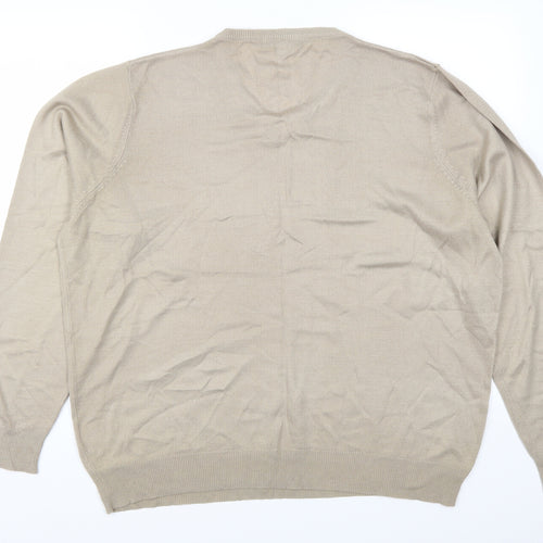 Avenue Mens Beige   Pullover Jumper Size XL