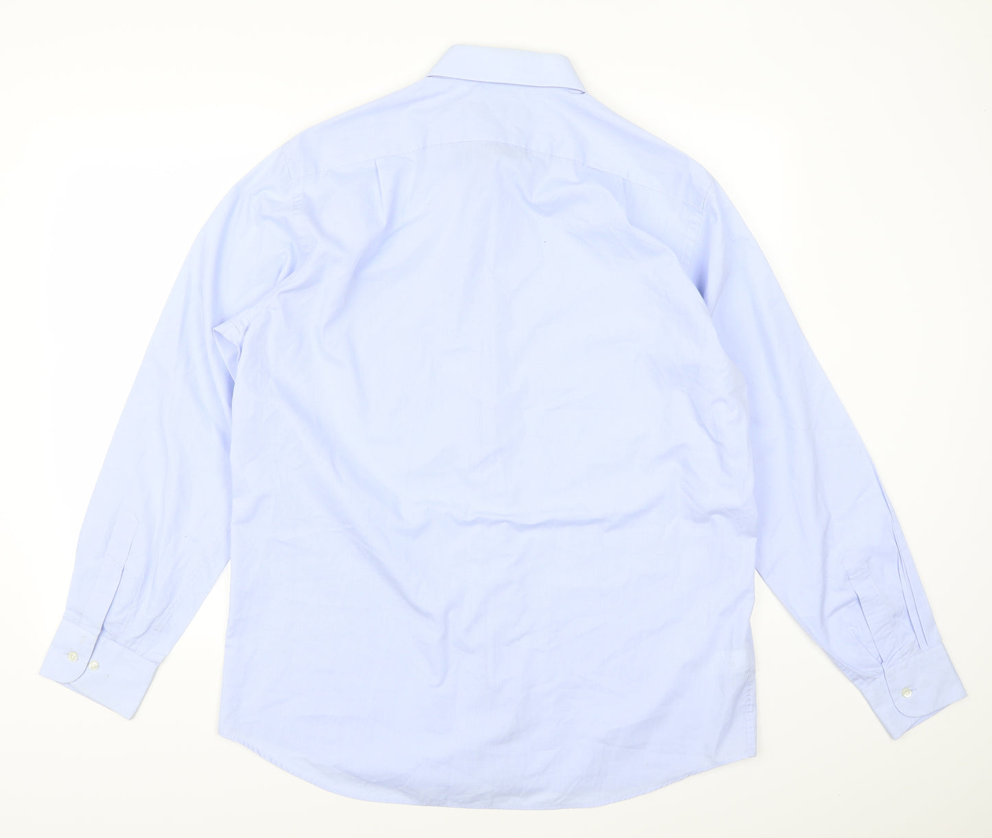 Marks and Spencer Mens Blue    Dress Shirt Size L