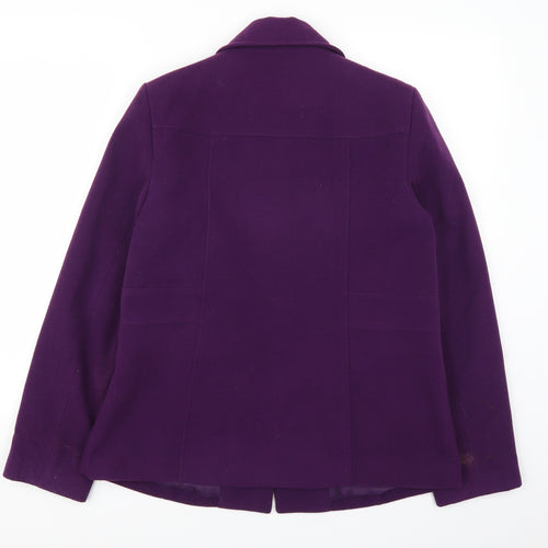 Autonomy Womens Purple   Pea Coat Coat Size 12