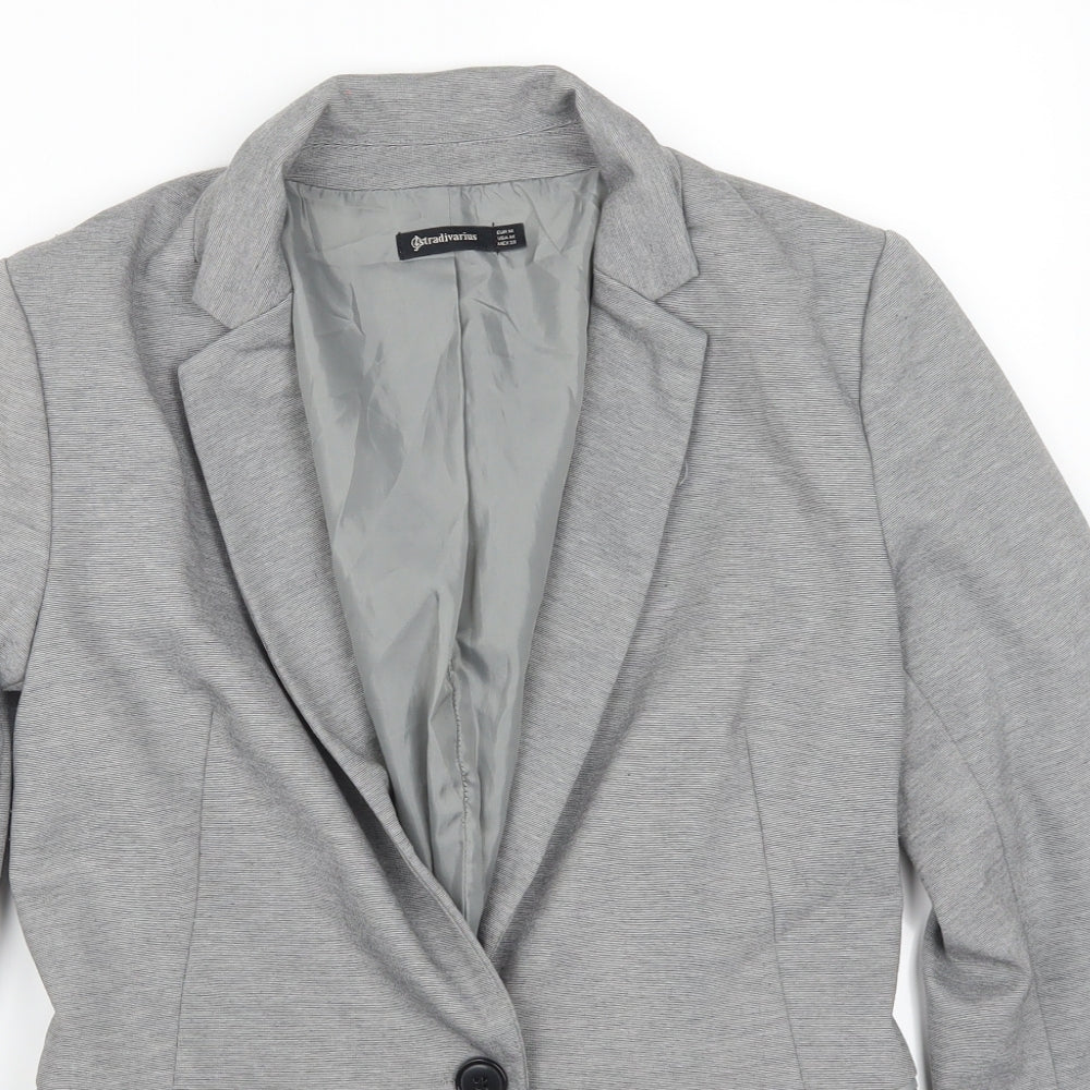 Stradivarius Womens Grey   Jacket Suit Jacket Size M