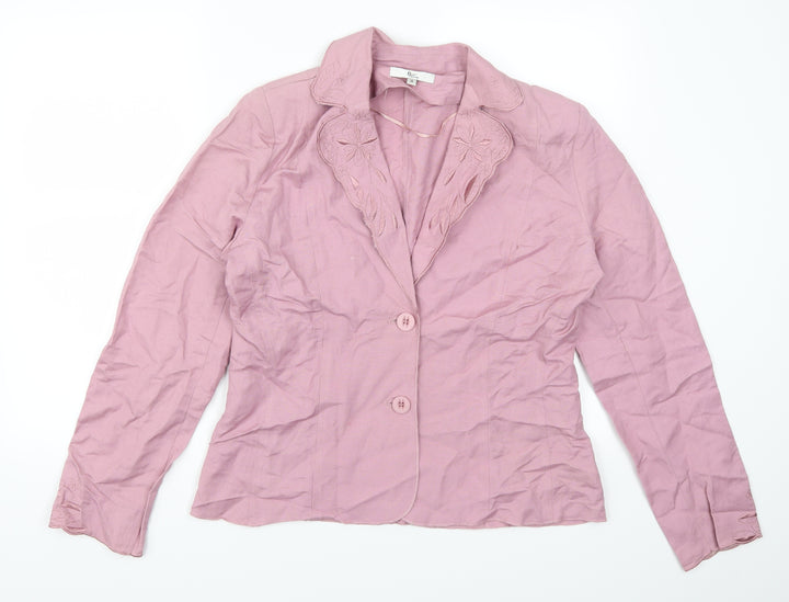 Klass Womens Pink Floral  Jacket  Size 14