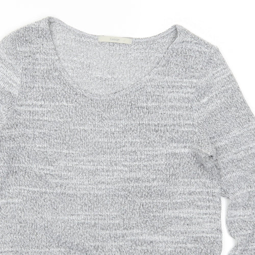 George Womens Grey Floral  Pullover Jumper Size 8
