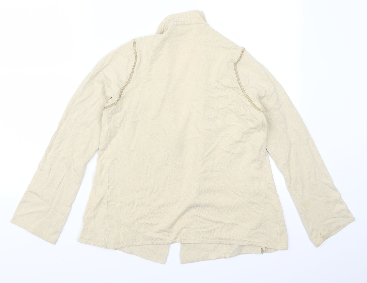 Offshoot Womens Beige   Cardigan Jumper Size M