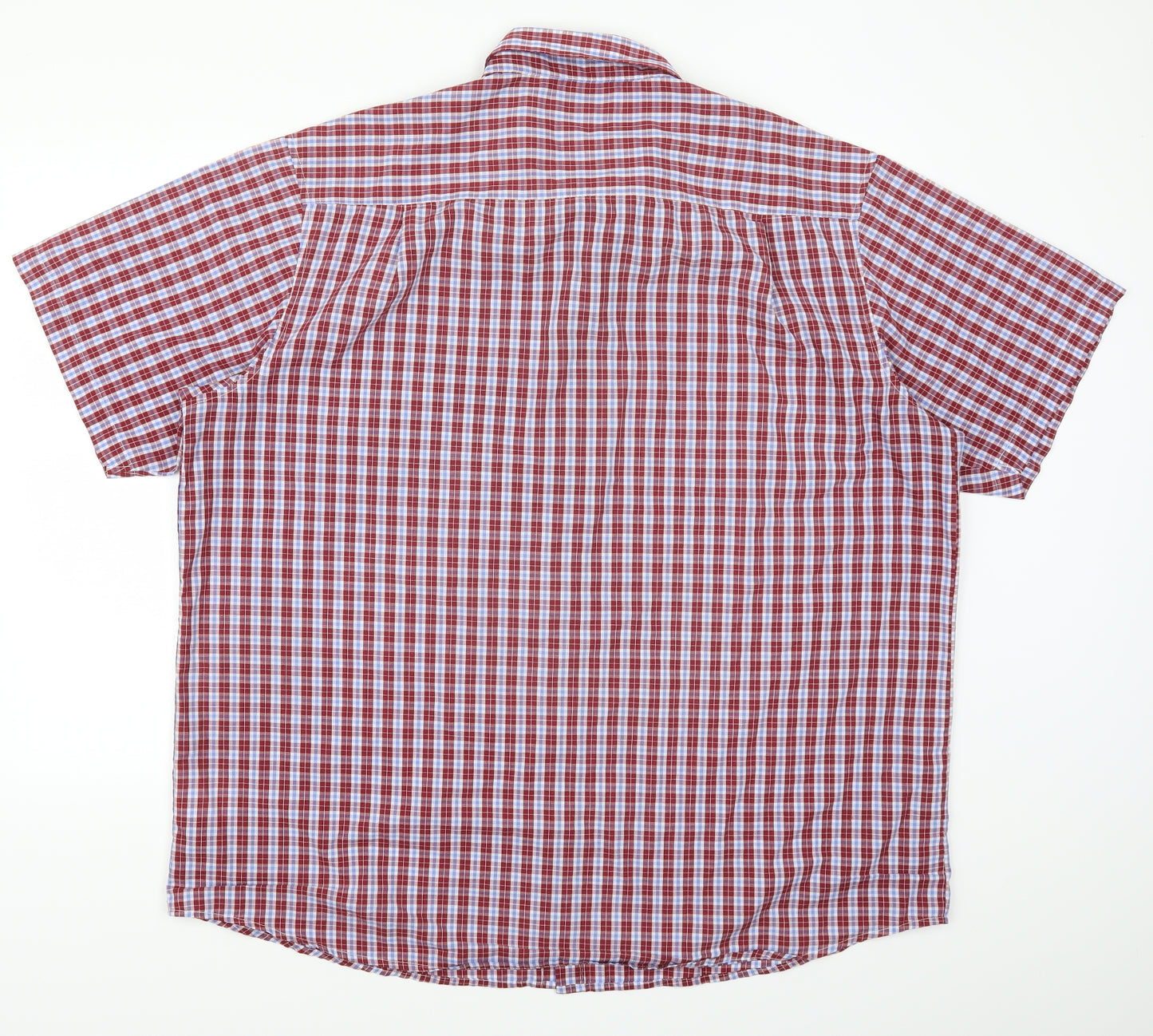 Premier Man Mens Red Check   Button-Up Size XL