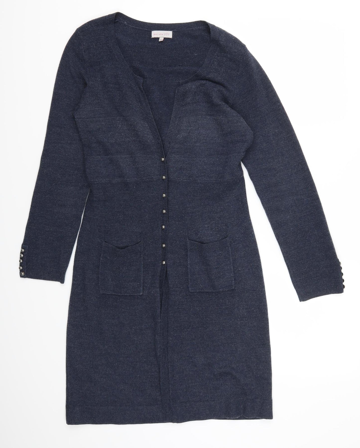 Per Uns Womens Blue   Jumper Dress  Size 12