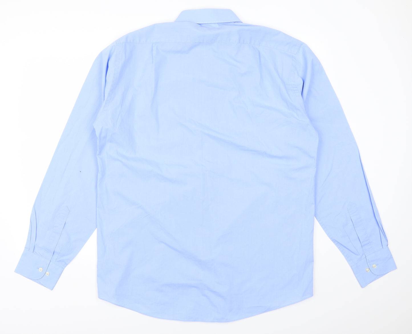 Marks and Spencer Mens Blue    Dress Shirt Size L