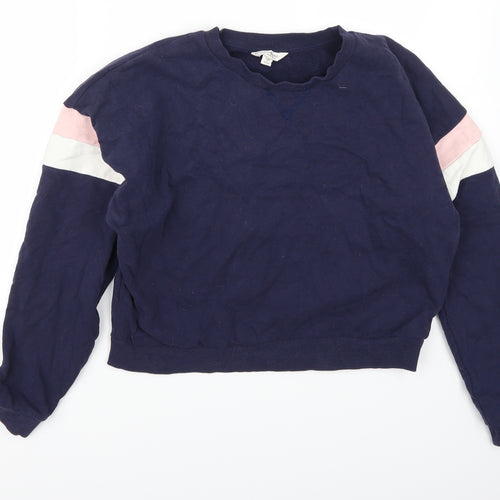 Miss Selfridge Womens Black   Pullover Sweatshirt Size 14