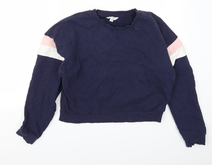 Miss Selfridge Womens Black   Pullover Sweatshirt Size 14