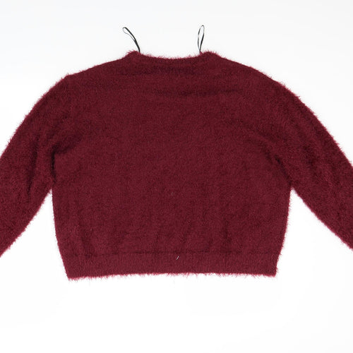 H&M Womens Red   Pullover Jumper Size L