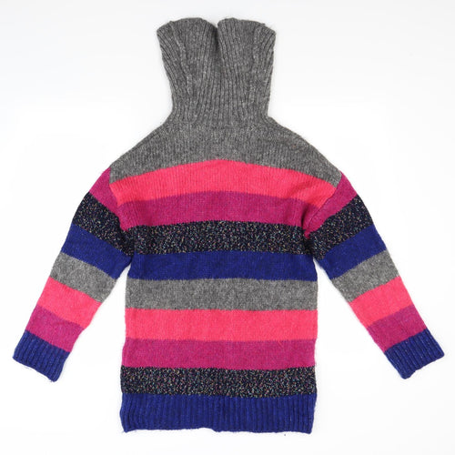 F&F Womens Multicoloured Striped  Pullover Jumper Size 8