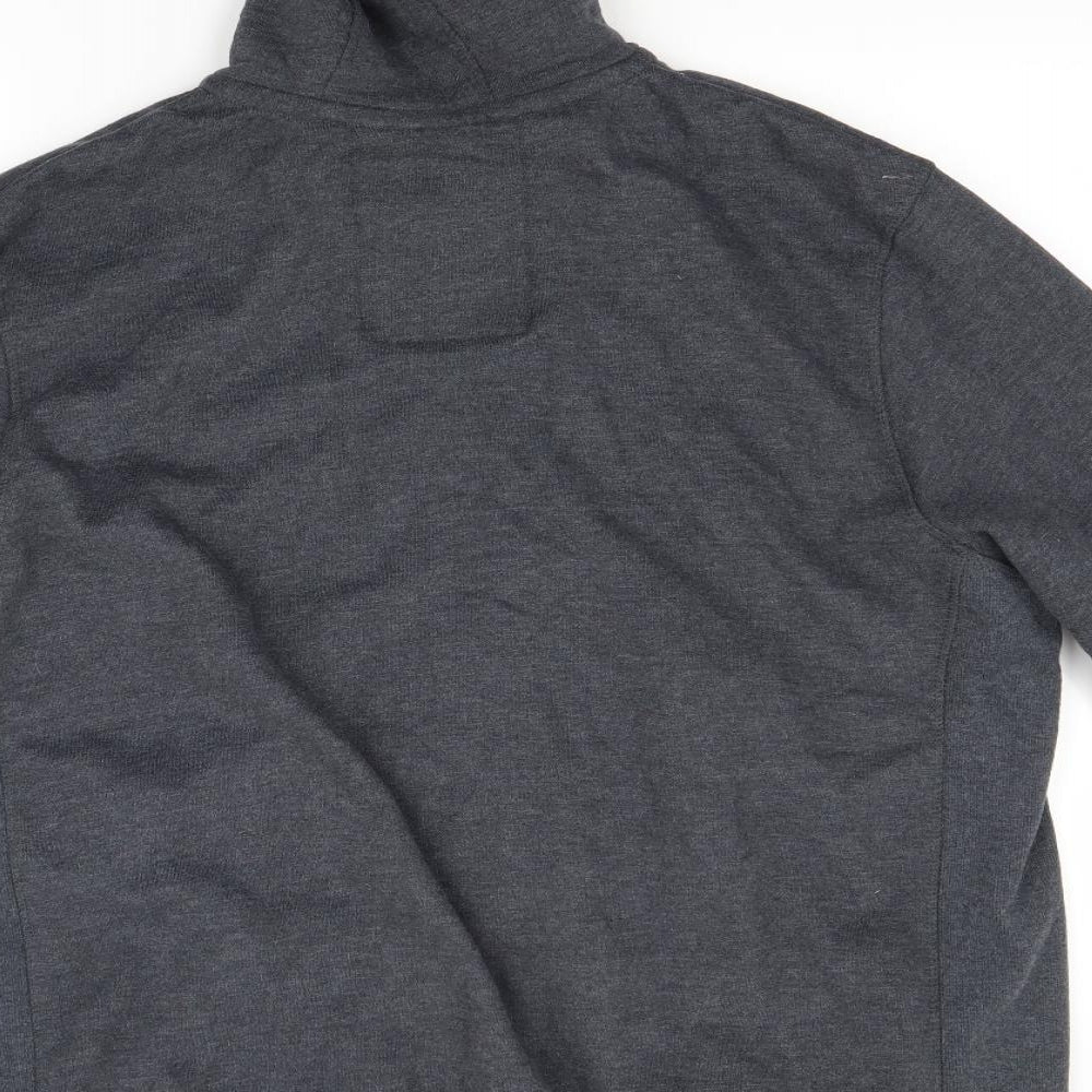 Brooklyn & Fox Mens Grey   Full Zip Hoodie Size XL