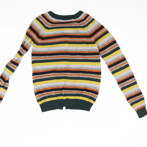 NEXT Womens Multicoloured Striped  Cardigan Jumper Size 8
