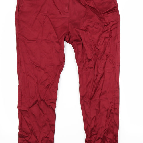 NEXT Womens Red   Trousers  Size 12 L27 in