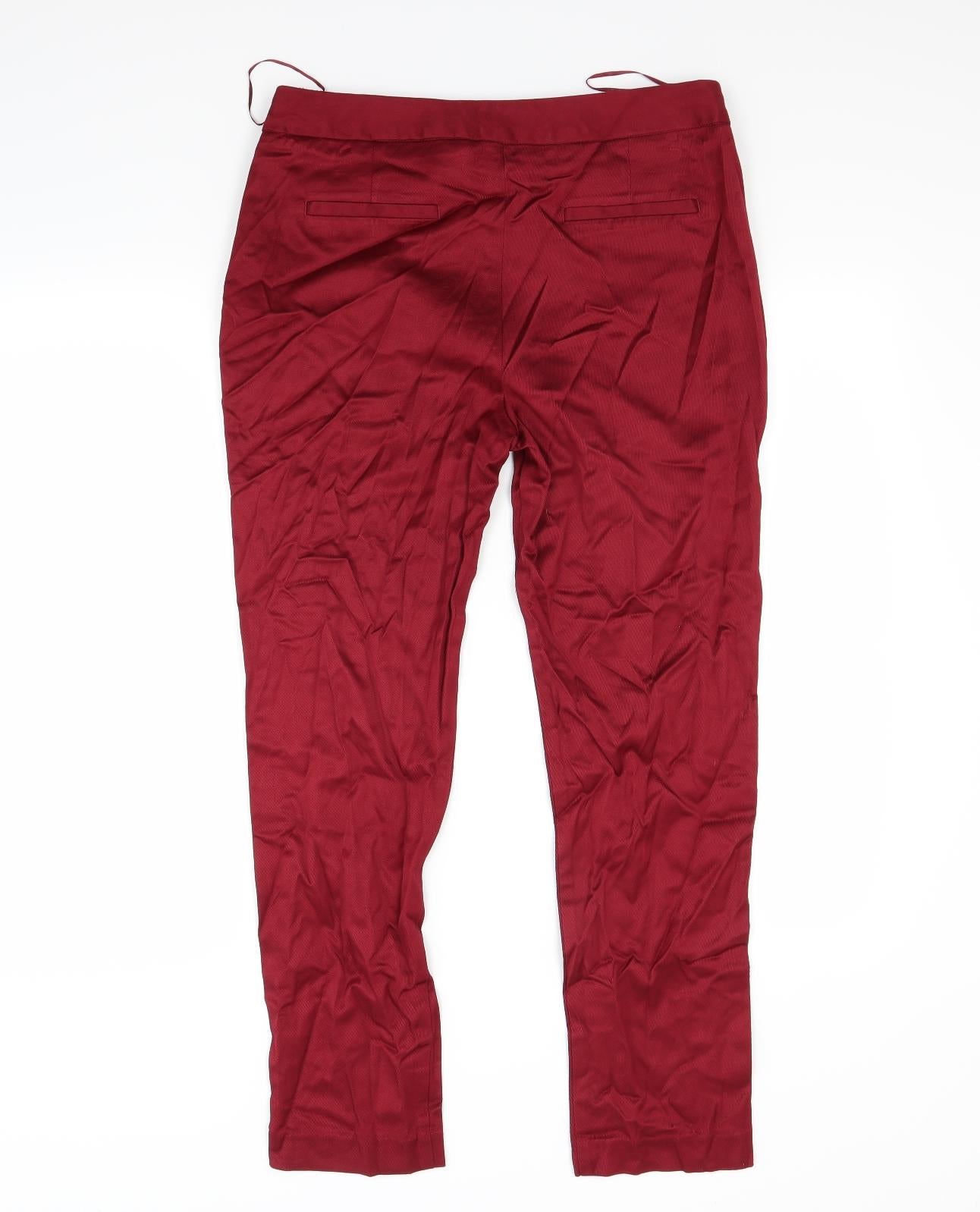 NEXT Womens Red   Trousers  Size 12 L27 in
