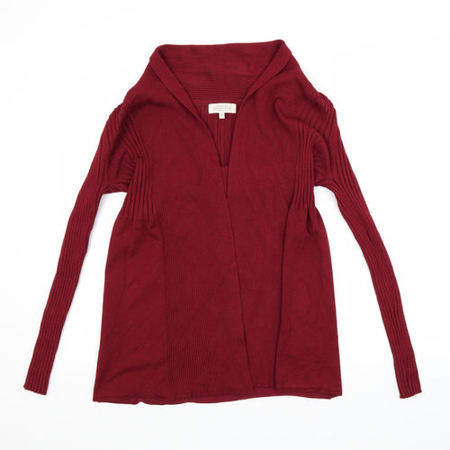 Debenhams Womens Red   Cardigan Jumper Size 12