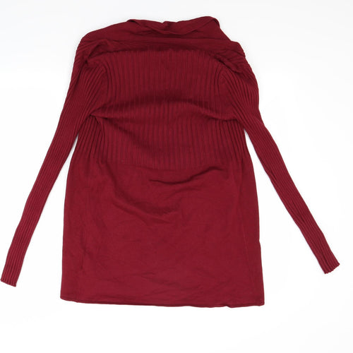 Debenhams Womens Red   Cardigan Jumper Size 12
