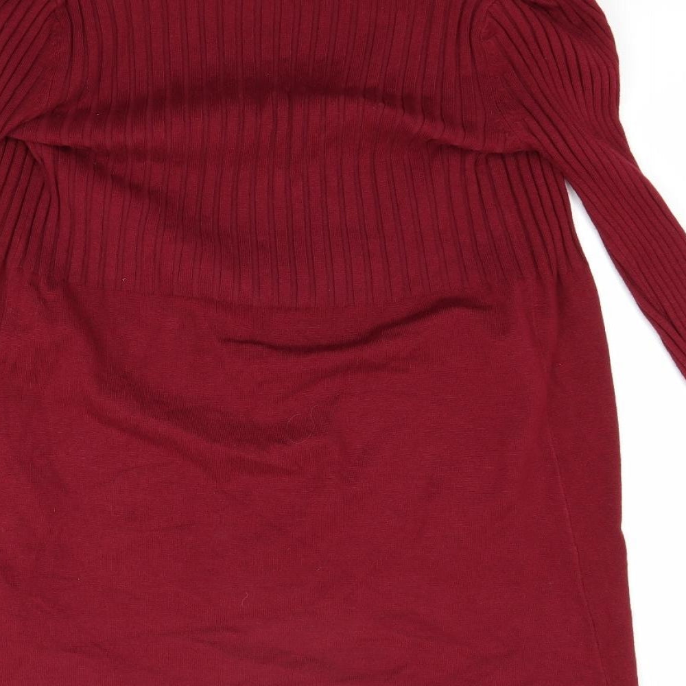 Debenhams Womens Red   Cardigan Jumper Size 12
