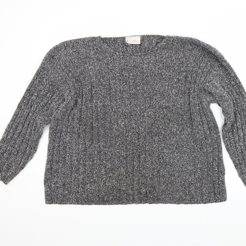 essence Womens Grey   Pullover Jumper Size L