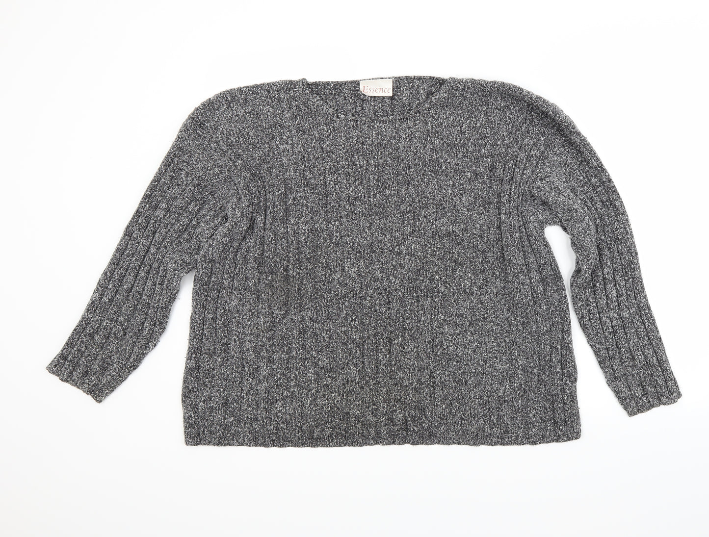essence Womens Grey   Pullover Jumper Size L