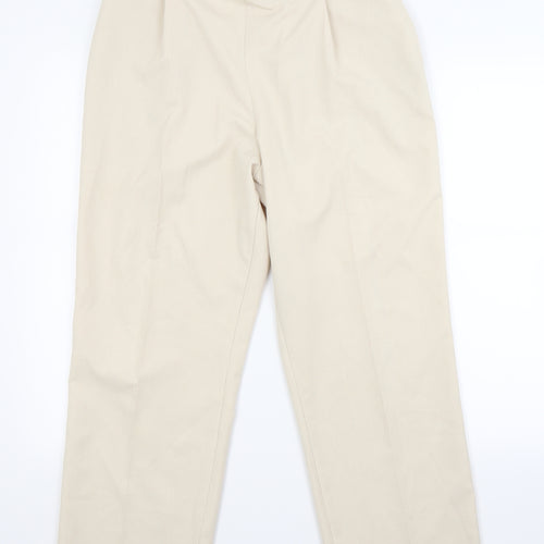 Preworn Womens Beige   Trousers  Size 14 L24 in