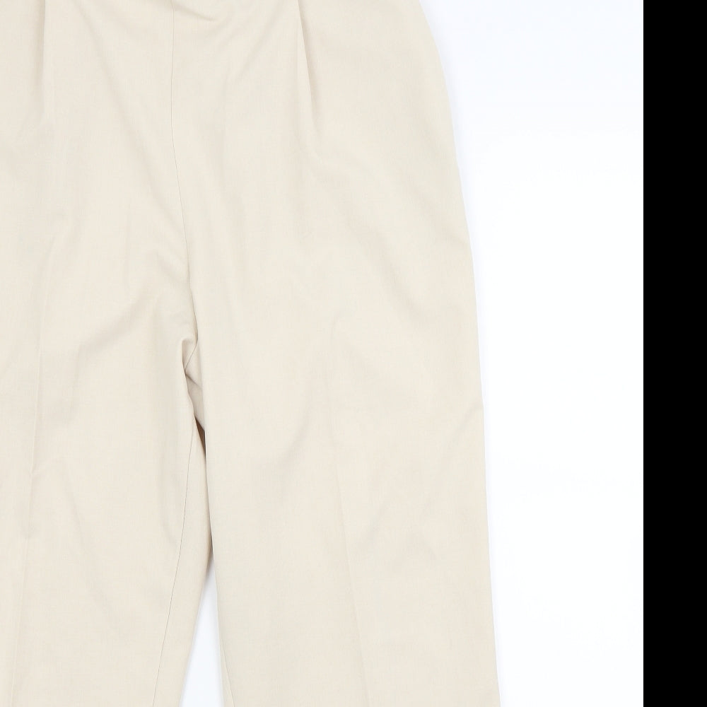 Preworn Womens Beige   Trousers  Size 14 L24 in