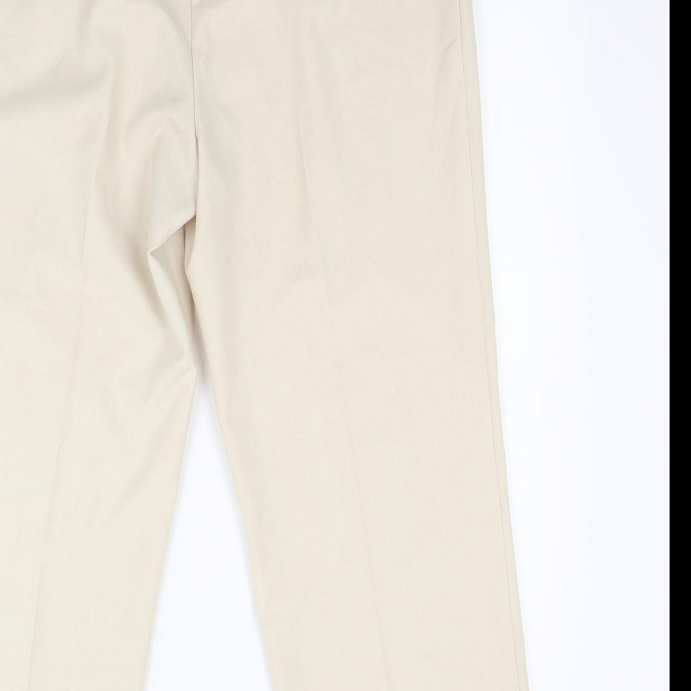 Preworn Womens Beige   Trousers  Size 14 L24 in